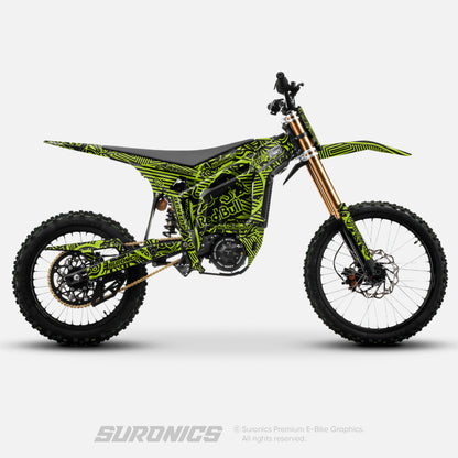 RACE ART BLACK GREEN Talaria Komodo Graphics kit