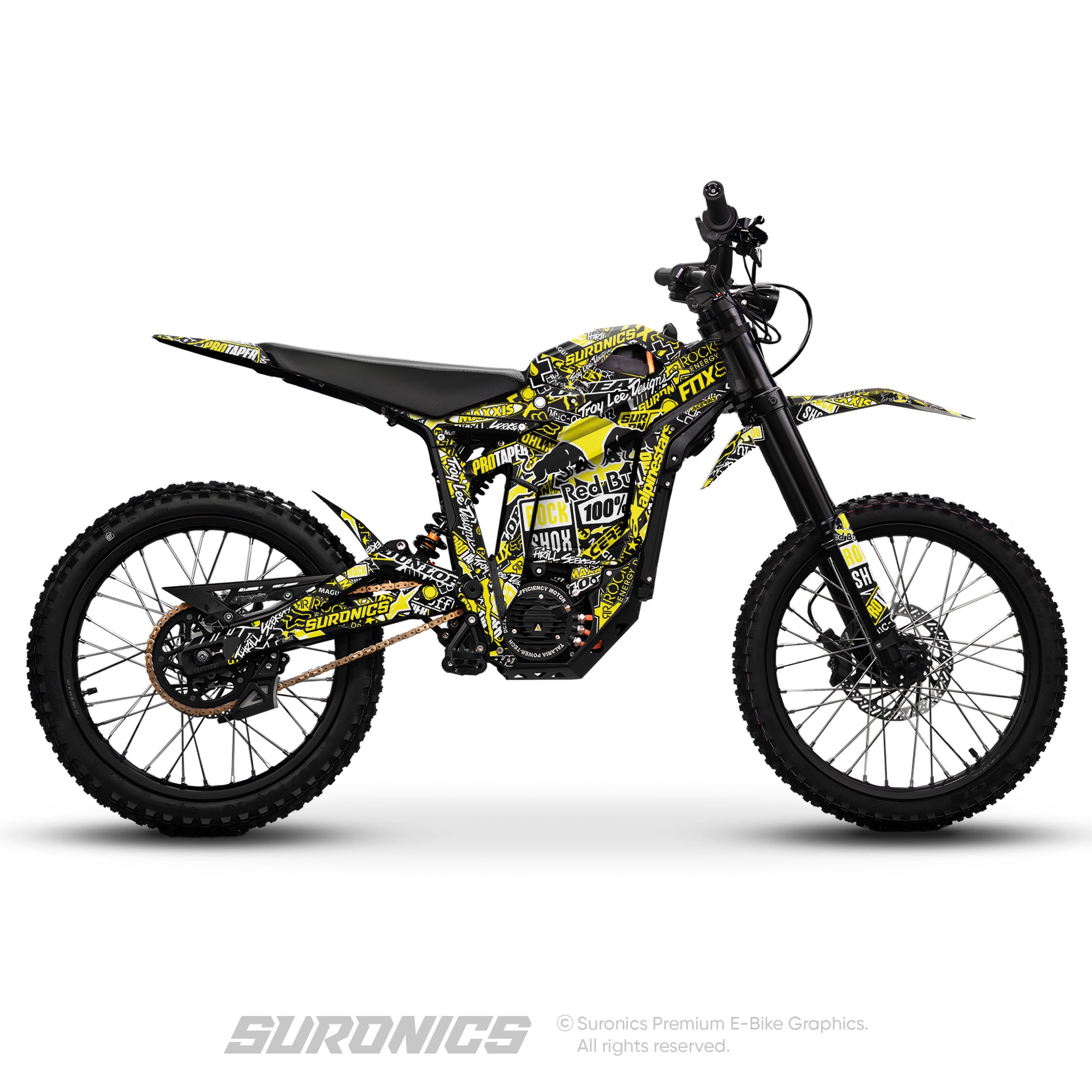 STICKY BLACK YELLOW Talaria Sting MX5 PRO Graphics kit