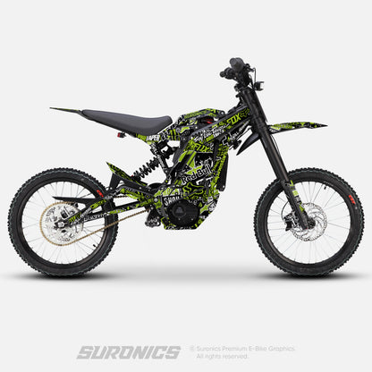 STICKY BLACK GREEN Eride Pro SS SR Graphics kit