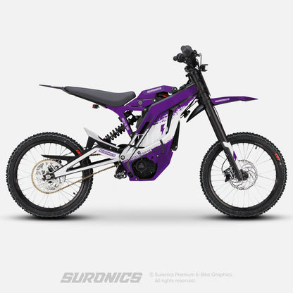 HALF WHITE PURPLE E-Ride Pro SS SR Graphics kit
