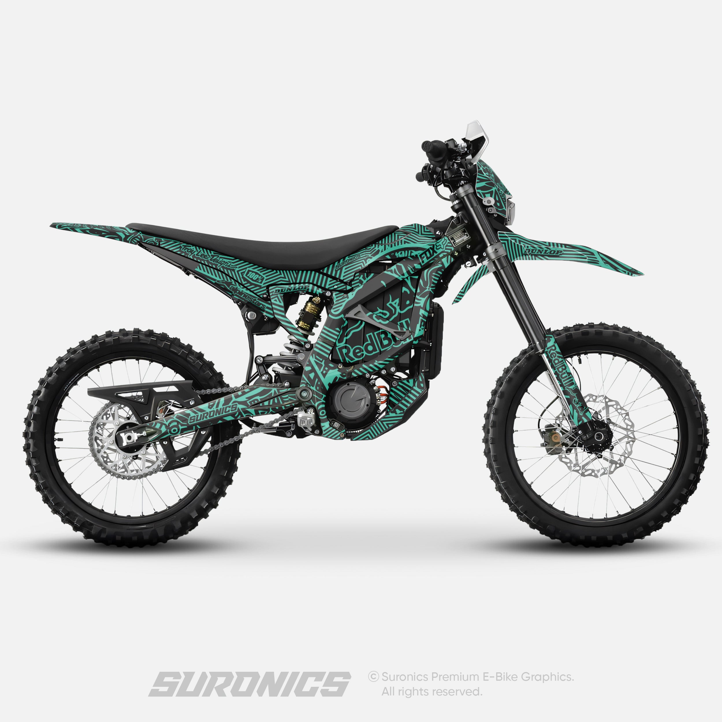 RACE ART BLACK MINT Surron Ultra Bee Graphics kit