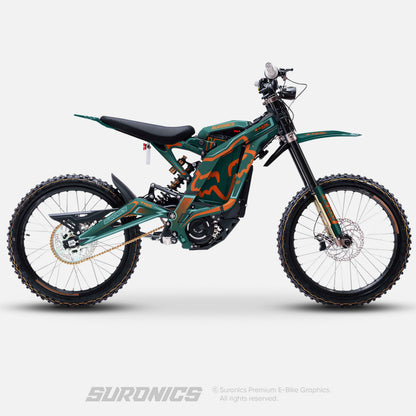 FOX RACER AVENTUR ORANGE Surron Light Bee Graphics kit
