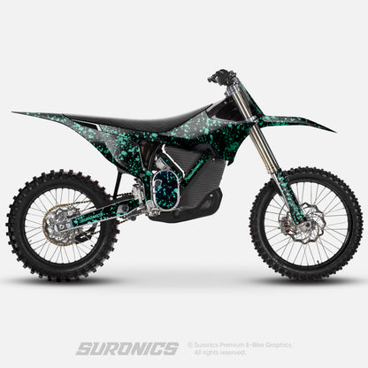 SPLATTER BLACK MINT Stark Varg Graphics kit