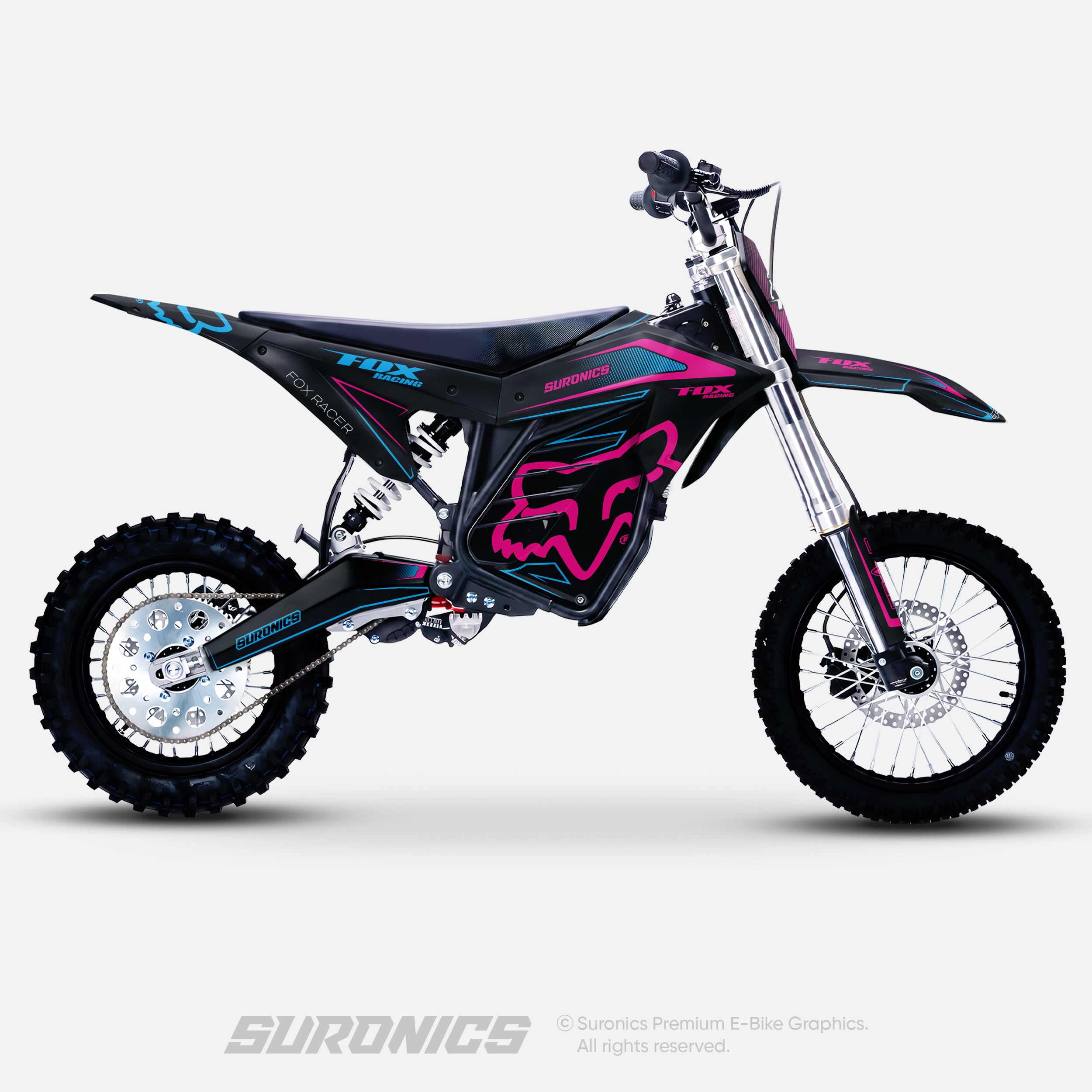 FOX RACER BLACK MAGENTA ETM RTR Graphics kit