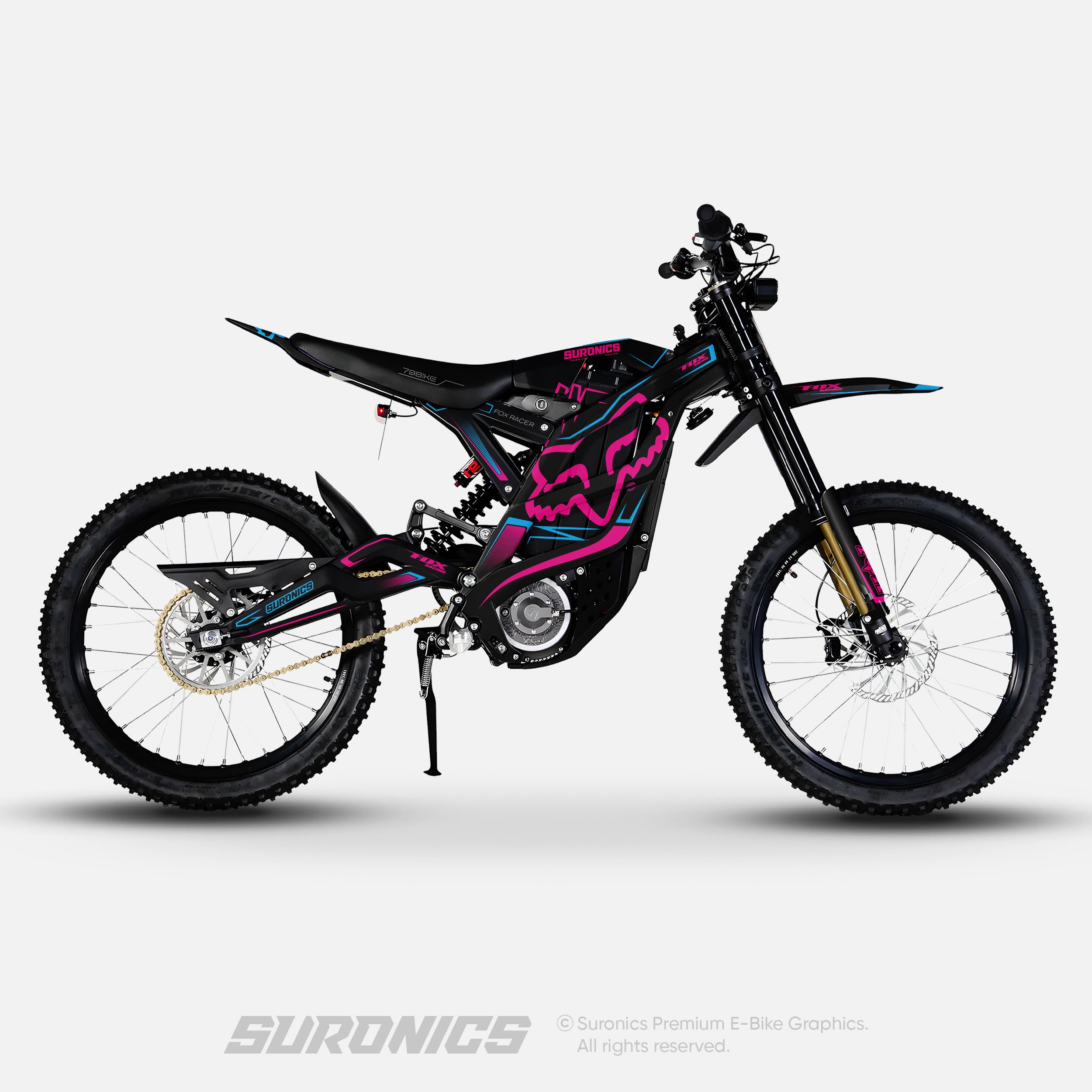 FOX RACER BLACK MAGENTA Ventus One Graphics kit