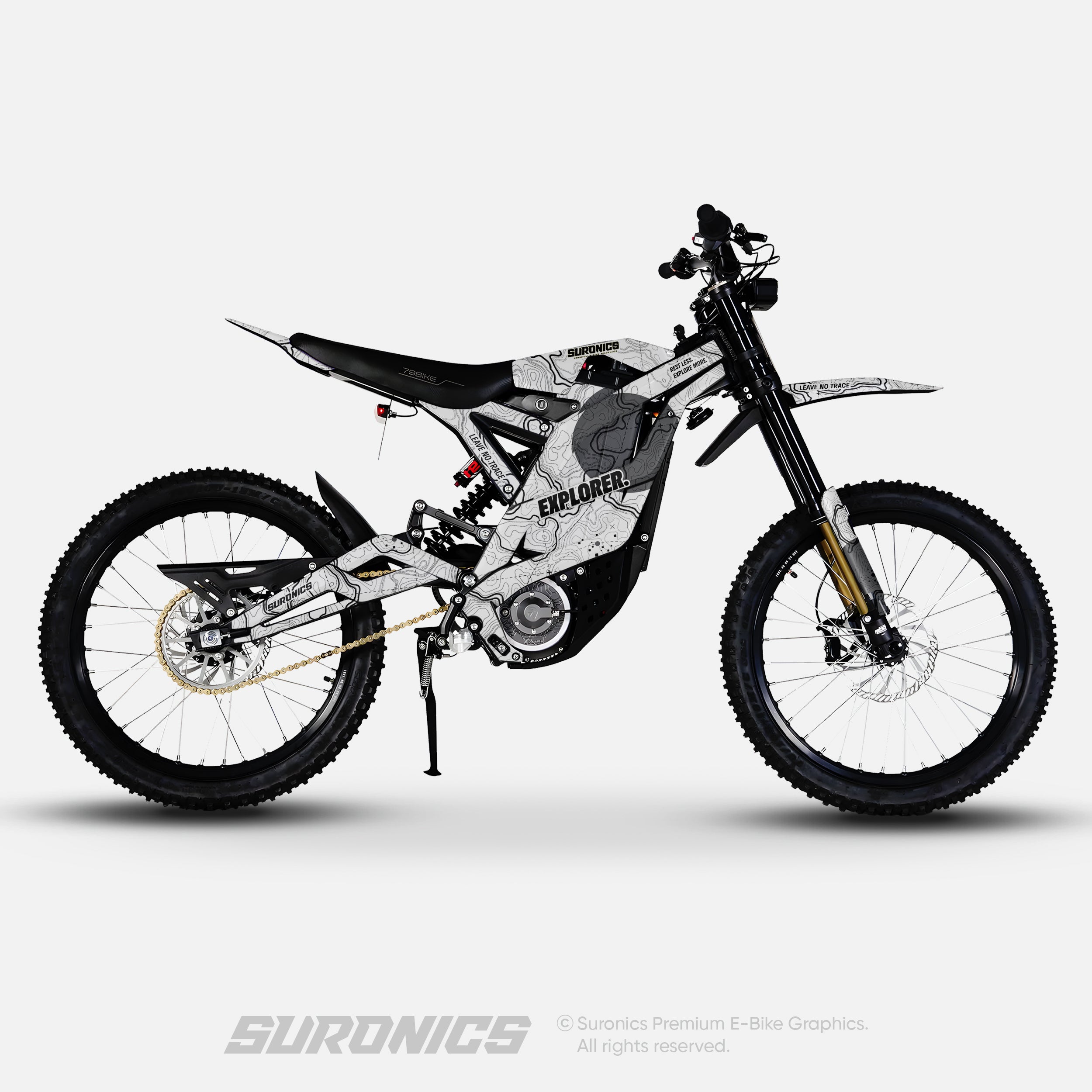 EXPLORER WHITE GREY 79Bike Falcon PRO / GT / M Graphics kit