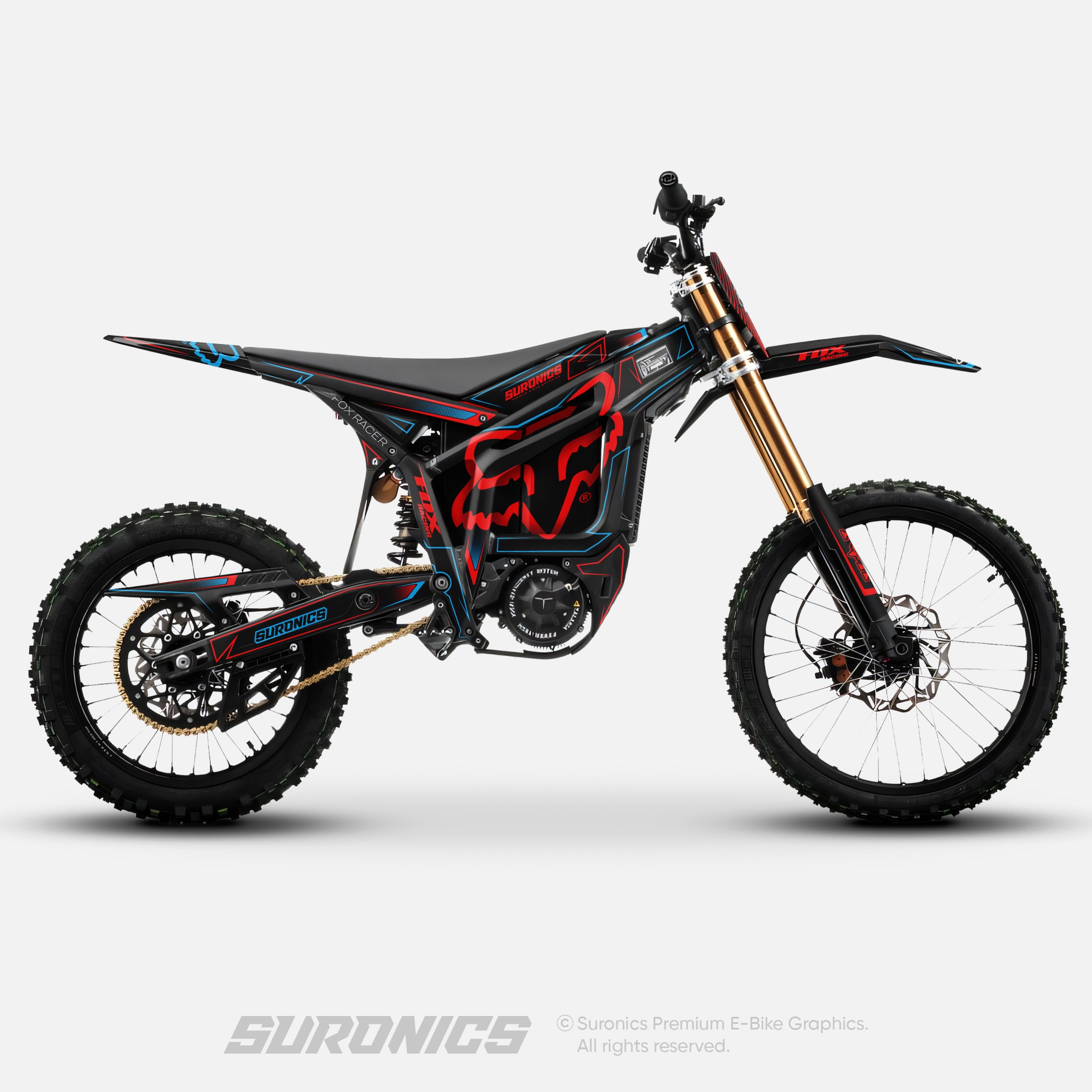 FOX RACER BLACK RED Talaria Komodo Graphics kit