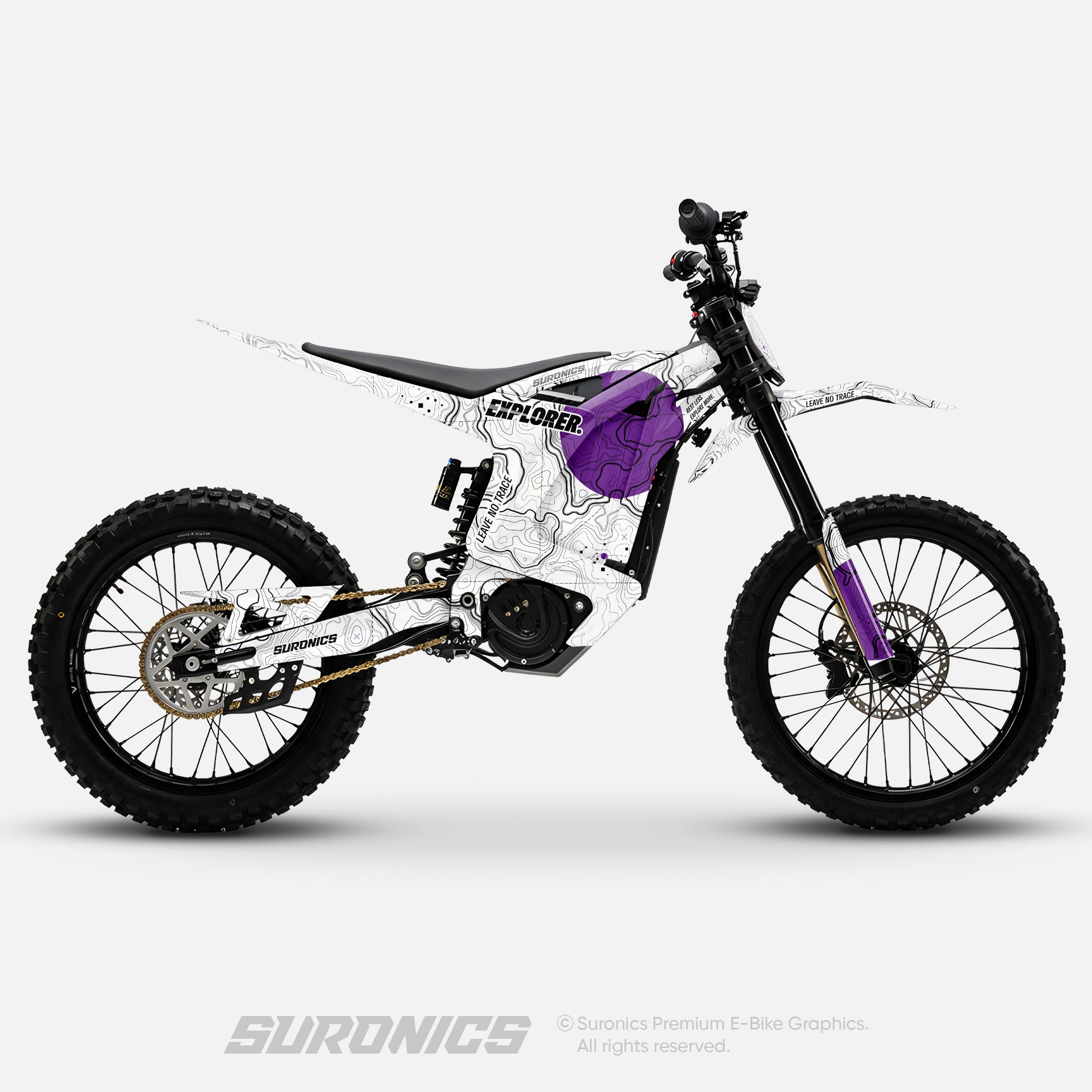 EXPLORER WHITE PURPLE Arctic Leopard XE Graphics kit