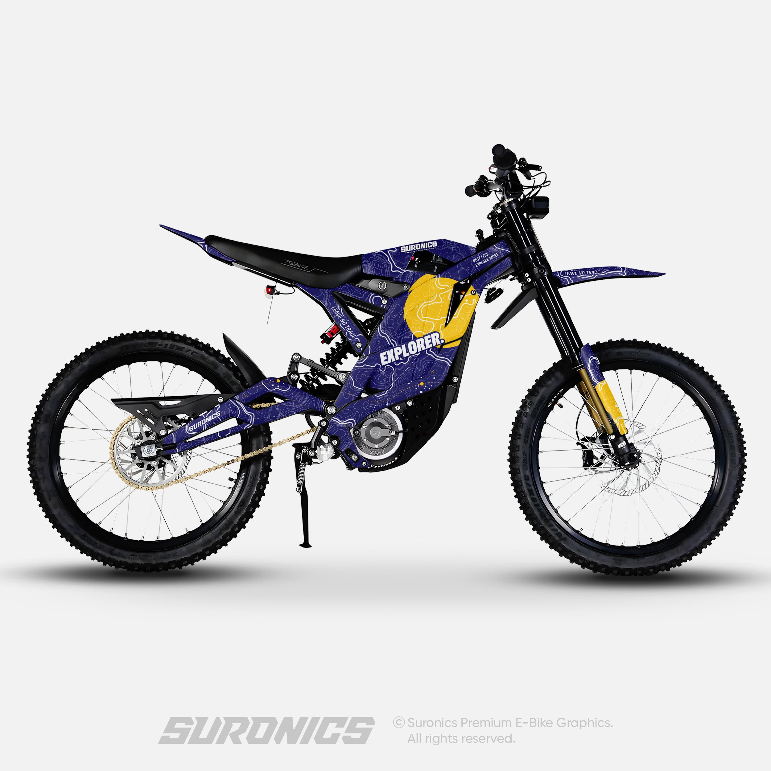 EXPLORER NAVY YELLOW 79Bike Falcon PRO / GT / M Graphics kit