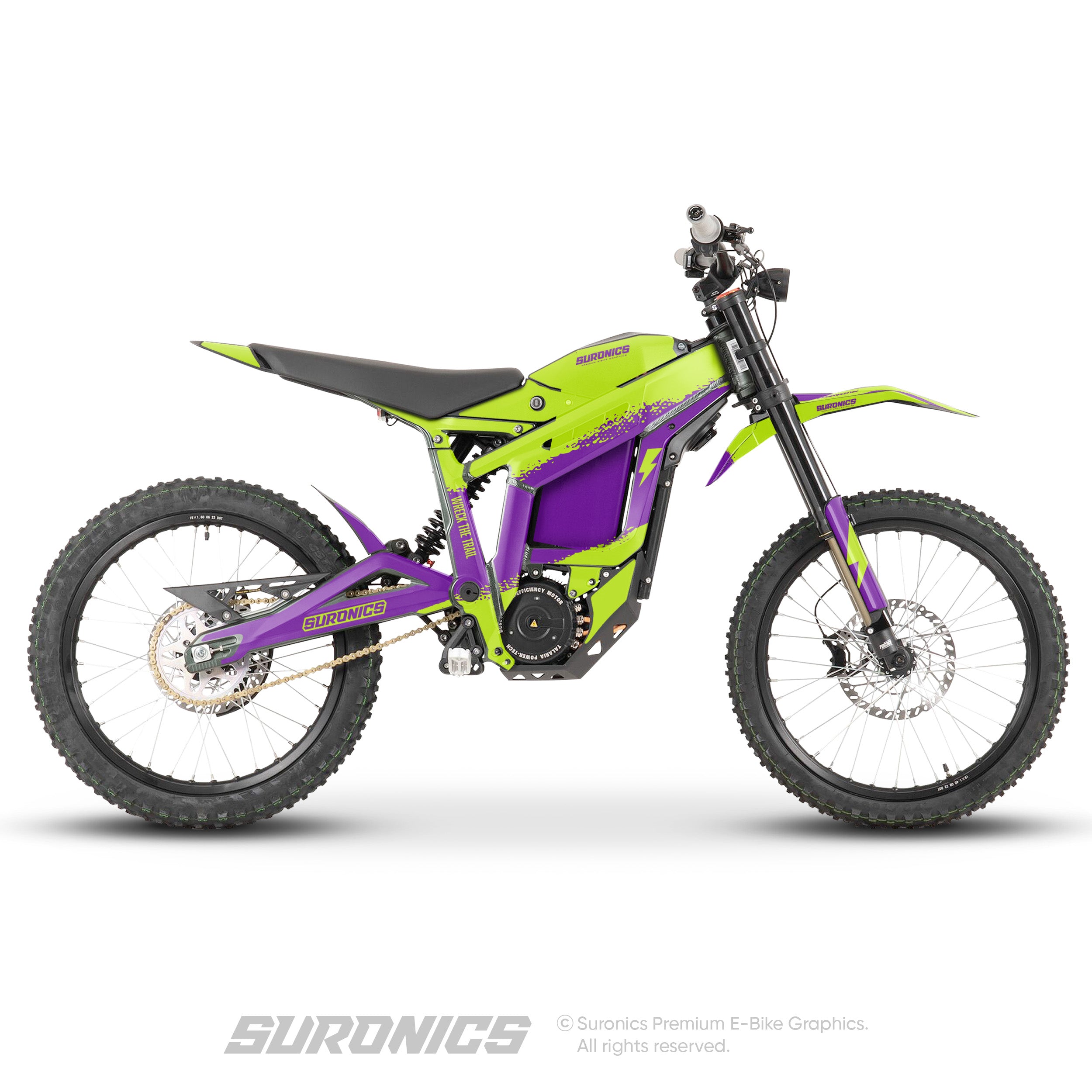 HALF GREEN PURPLE Talaria Sting MX3 MX4 Graphics kit