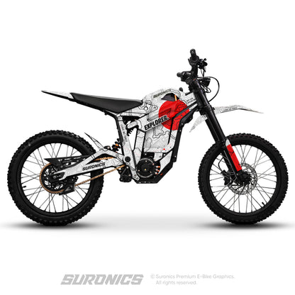 EXPLORER WHITE RED Talaria Sting MX5 PRO Graphics kit