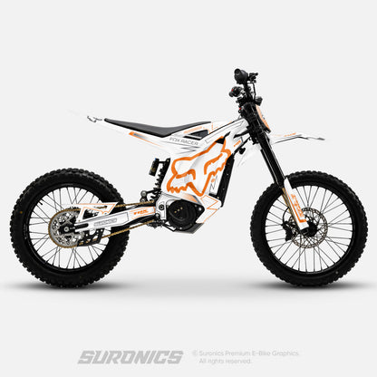 FOX RACER WHITE ORANGE Arctic Leopard XE Graphics kit