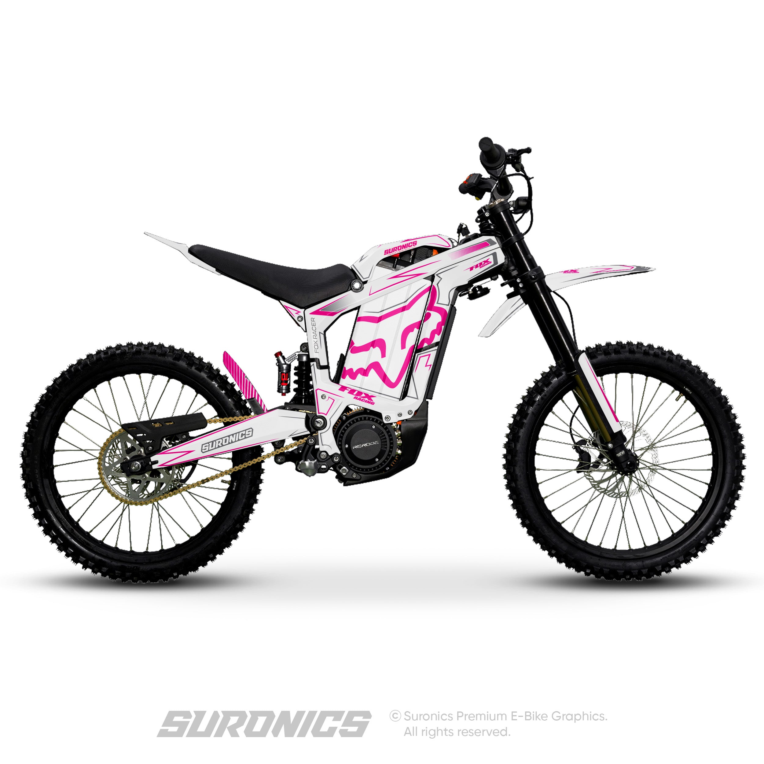 FOX RACER WHITE MAGENTA Rerode R1 Graphics kit
