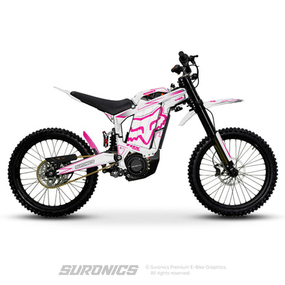 FOX RACER WHITE MAGENTA Rerode R1 Graphics kit