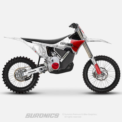 EXPLORER WHITE RED Stark Varg Graphics kit