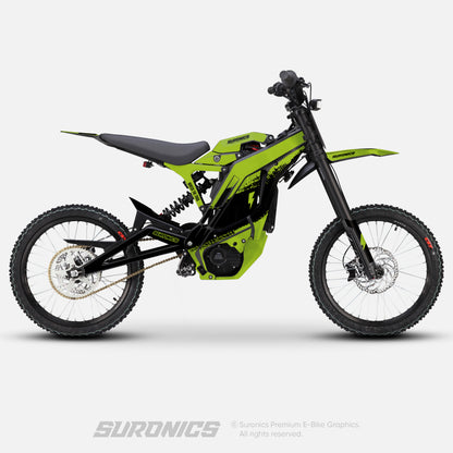 HALF GREEN BLACK E-Ride Pro SS SR Graphics kit