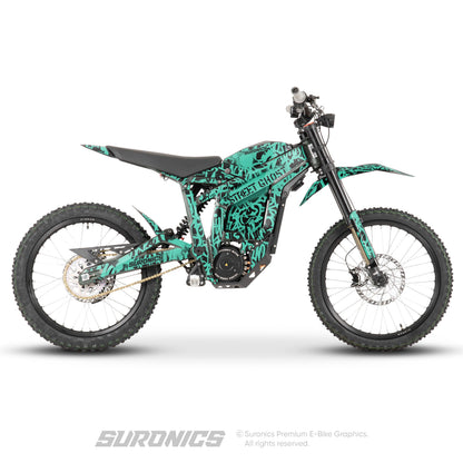 STREET GHOST BLACK MINT Talaria Sting MX3 MX4 Graphics kit