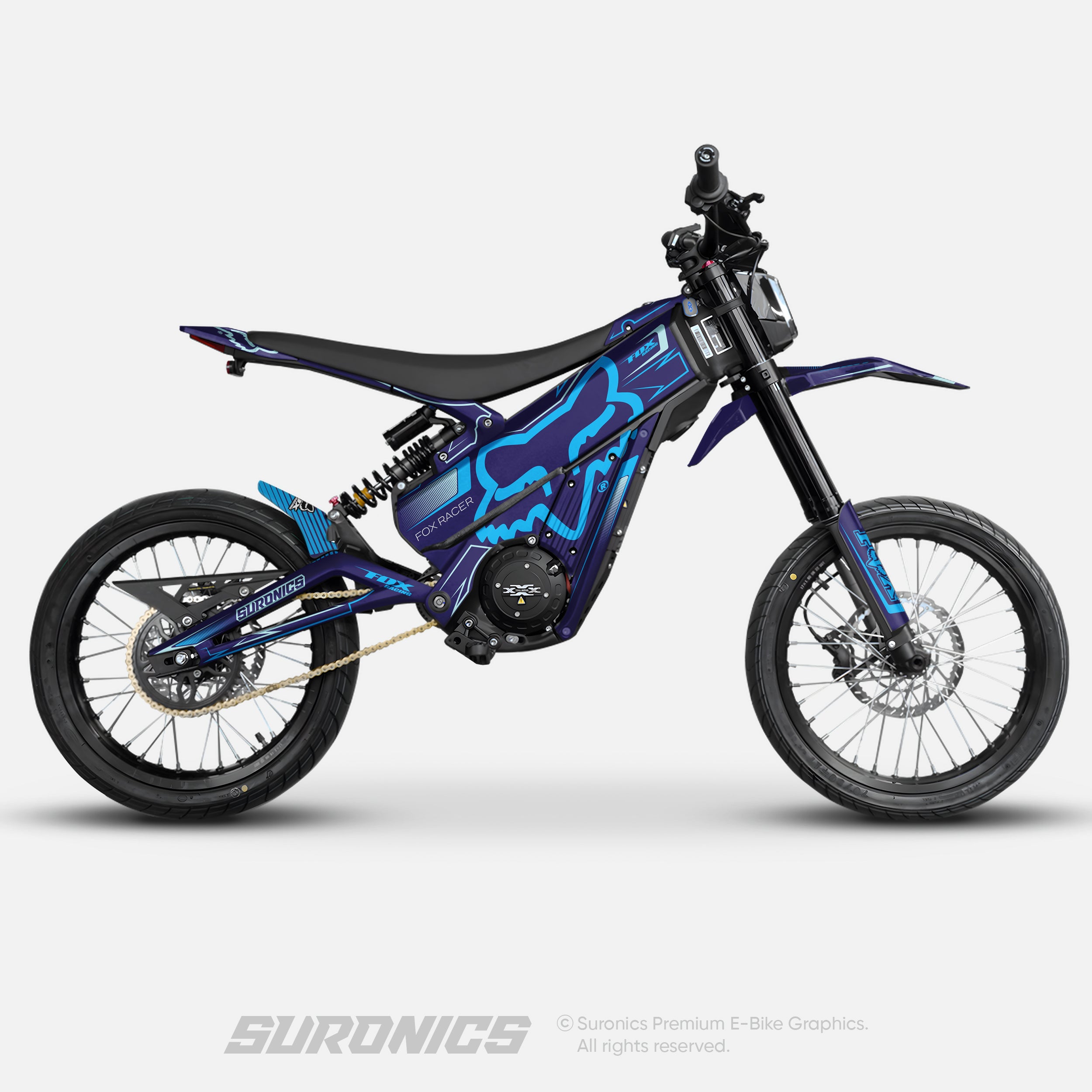 FOX RACER NAVY CYAN Talaria XXX Graphics kit