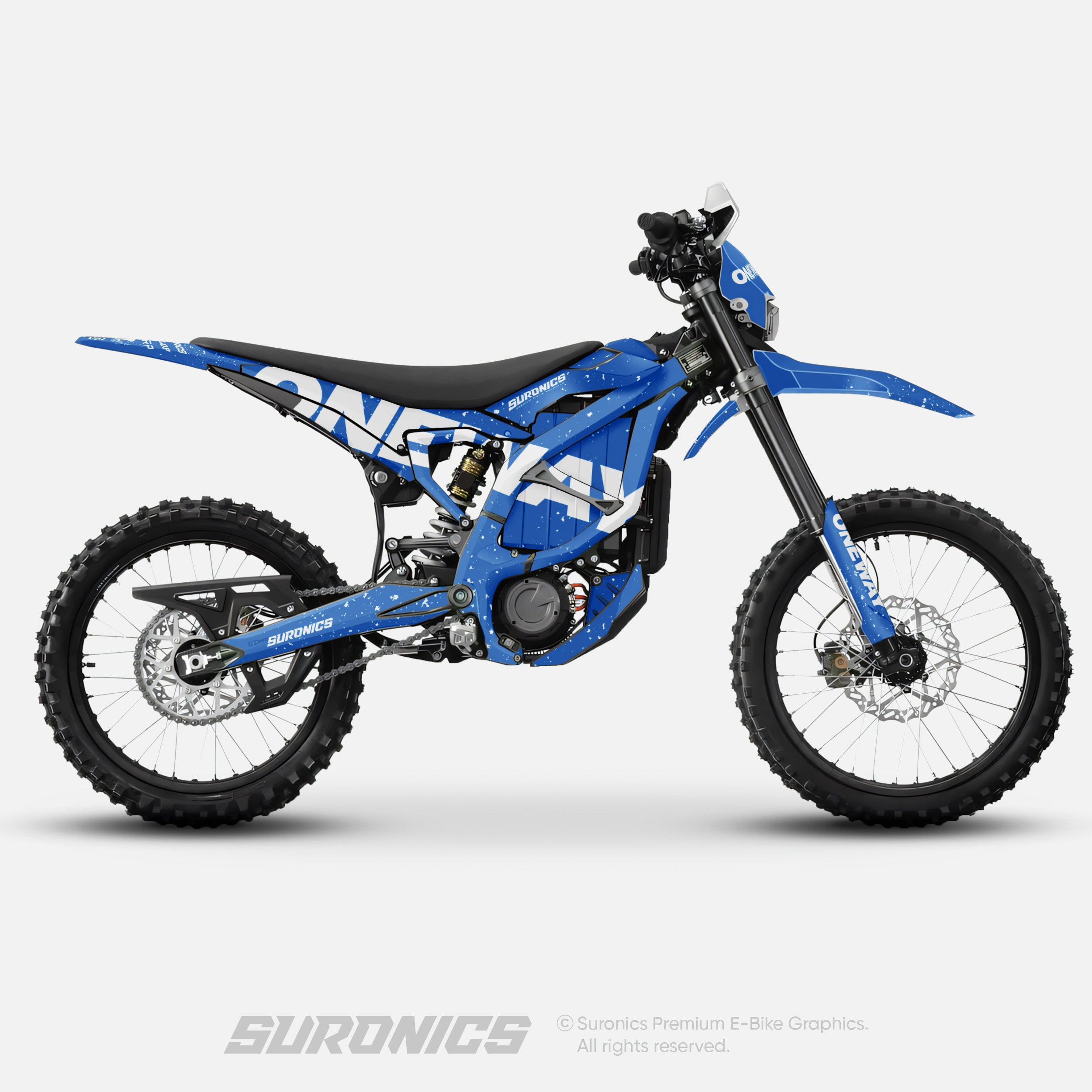 ONEWAY BLUE WHITE Surron Ultra Bee Graphics kit