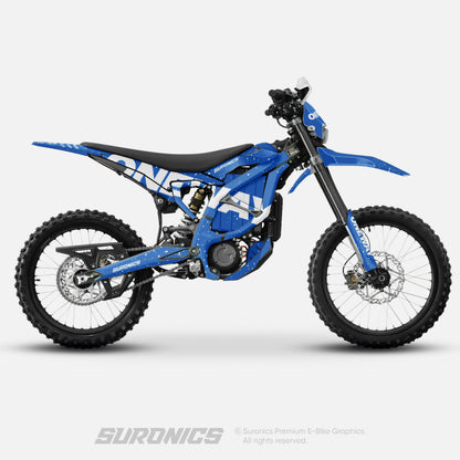 ONEWAY BLUE WHITE Surron Ultra Bee Graphics kit