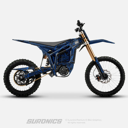 RACE ART BLACK BLUE Talaria Komodo Graphics kit
