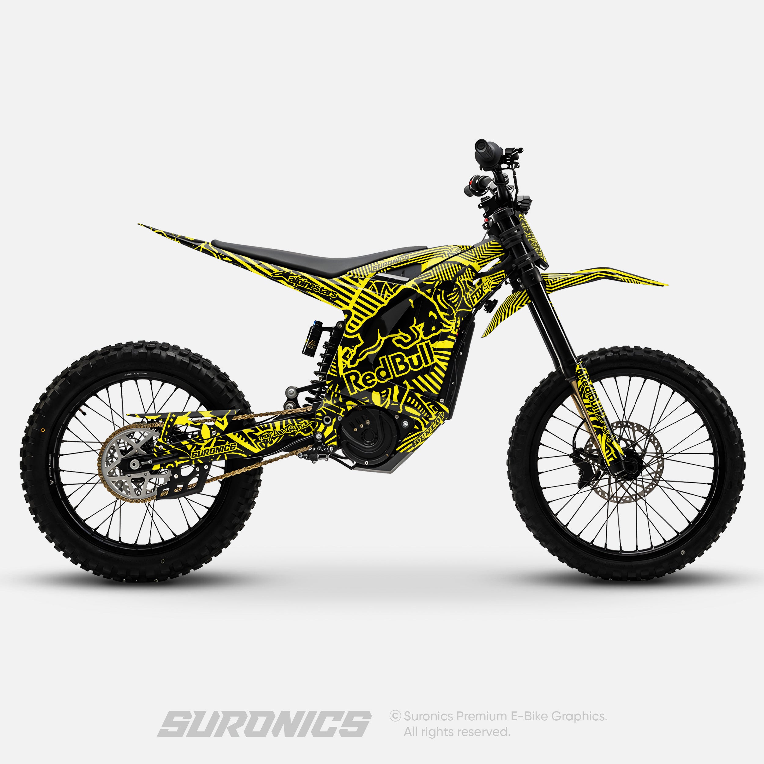 RACE ART BLACK YELLOW Arctic Leopard XE Graphics kit