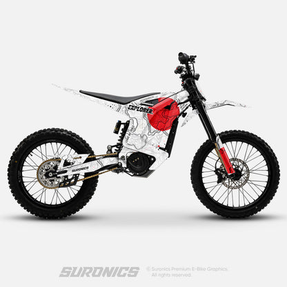 EXPLORER WHITE RED Arctic Leopard XE Graphics kit