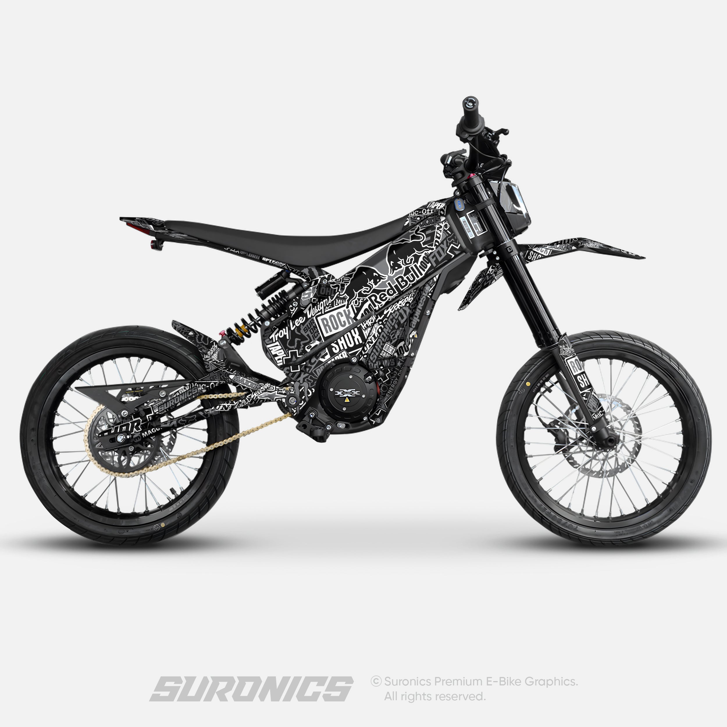 STICKY BLACK GREY Talaria XXX Graphics kit