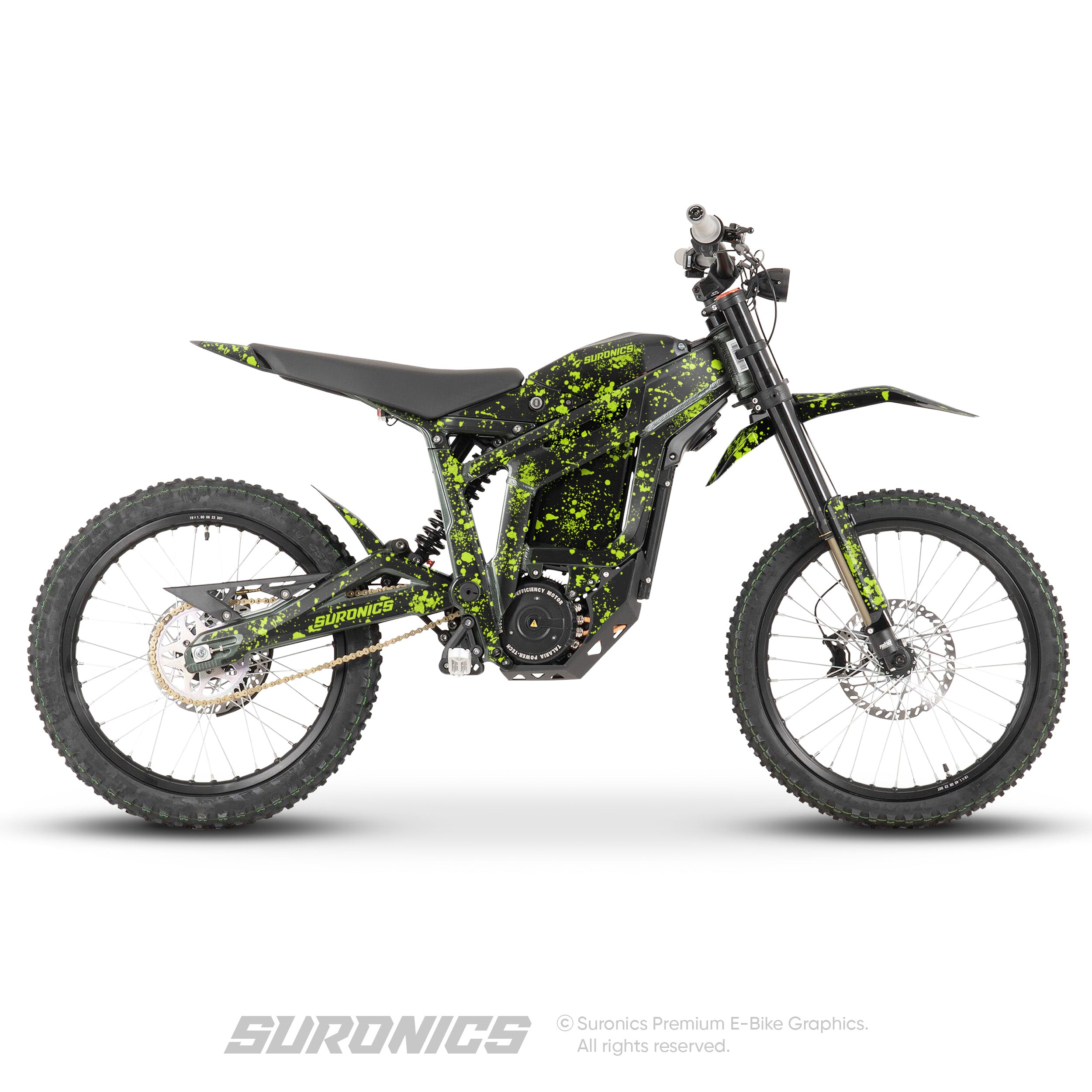 SPLATTER BLACK GREEN Talaria Sting MX3 MX4 Graphics kit
