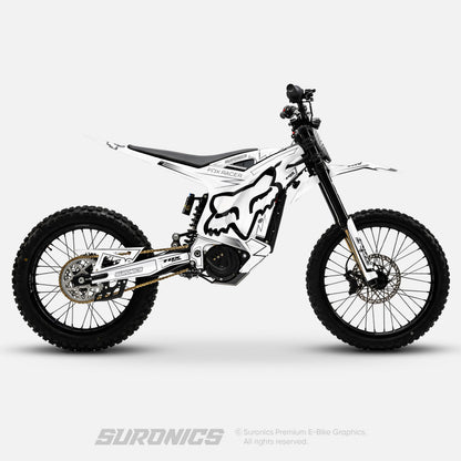 FOX RACER WHITE BLACK Arctic Leopard XE Graphics kit