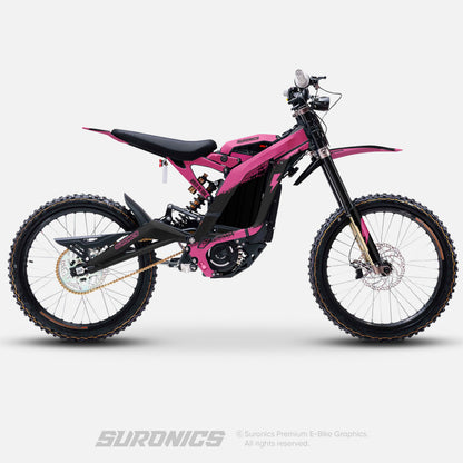 HALF BLACK PINK Surron Light Bee Graphics kit