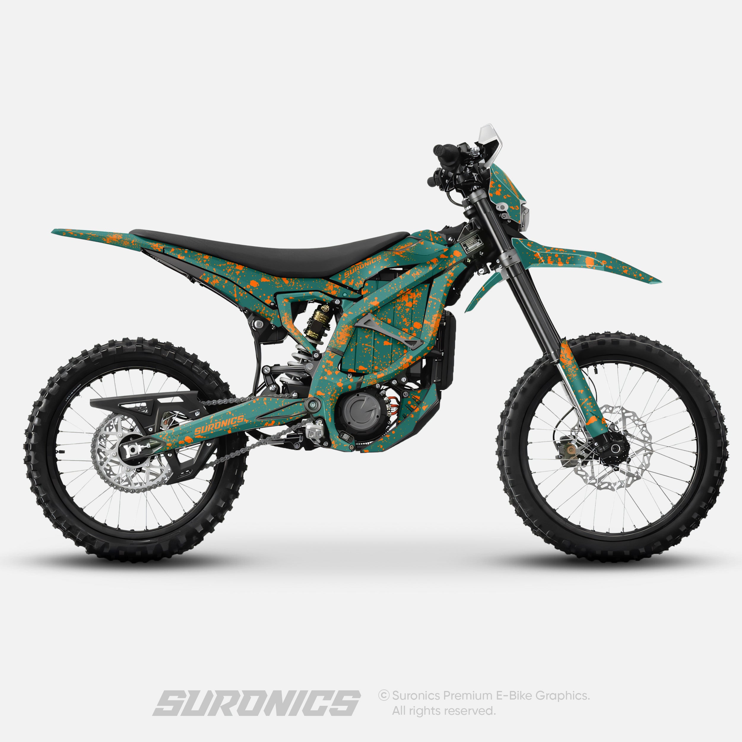 SPLATTER AVENTUR ORANGE Surron Ultra Bee Graphics kit