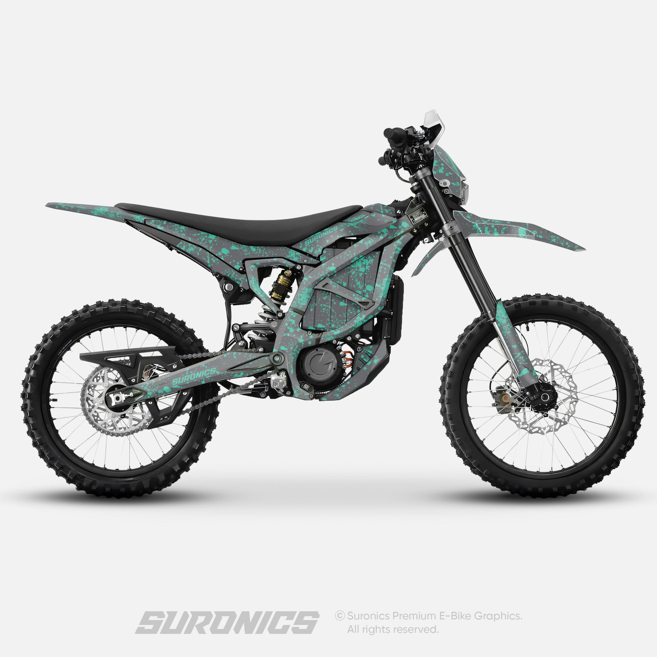 SPLATTER GREY MINT Surron Ultra Bee Graphics kit