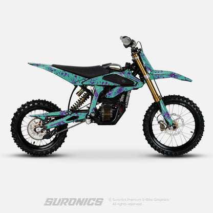 SPLATTER MINT PURPLE Surron Hyper Bee Graphics kit
