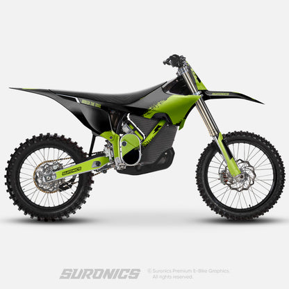 HALF BLACK GREEN Stark Varg Graphics kit