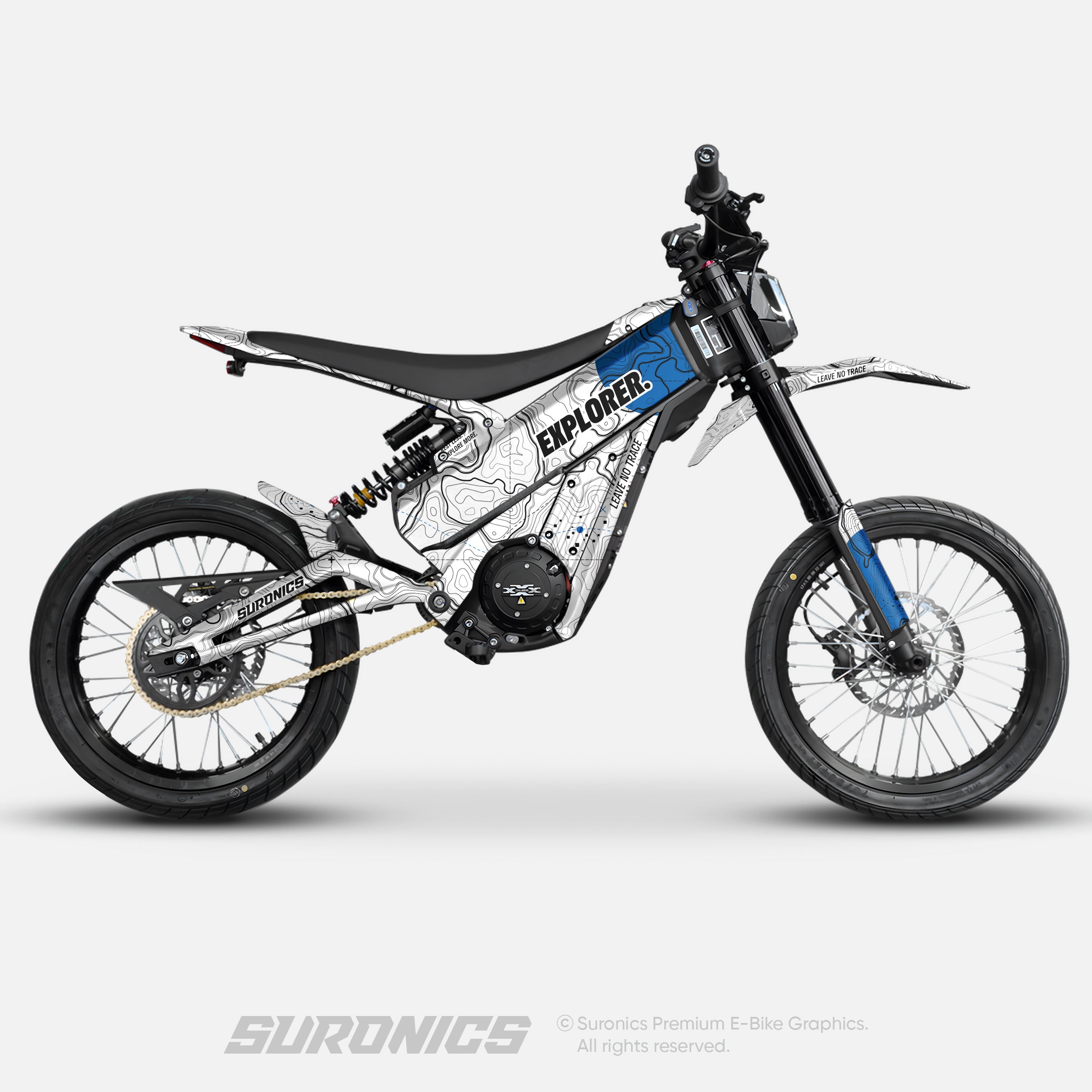 EXPLORER WHITE BLUE Talaria XXX Graphics kit