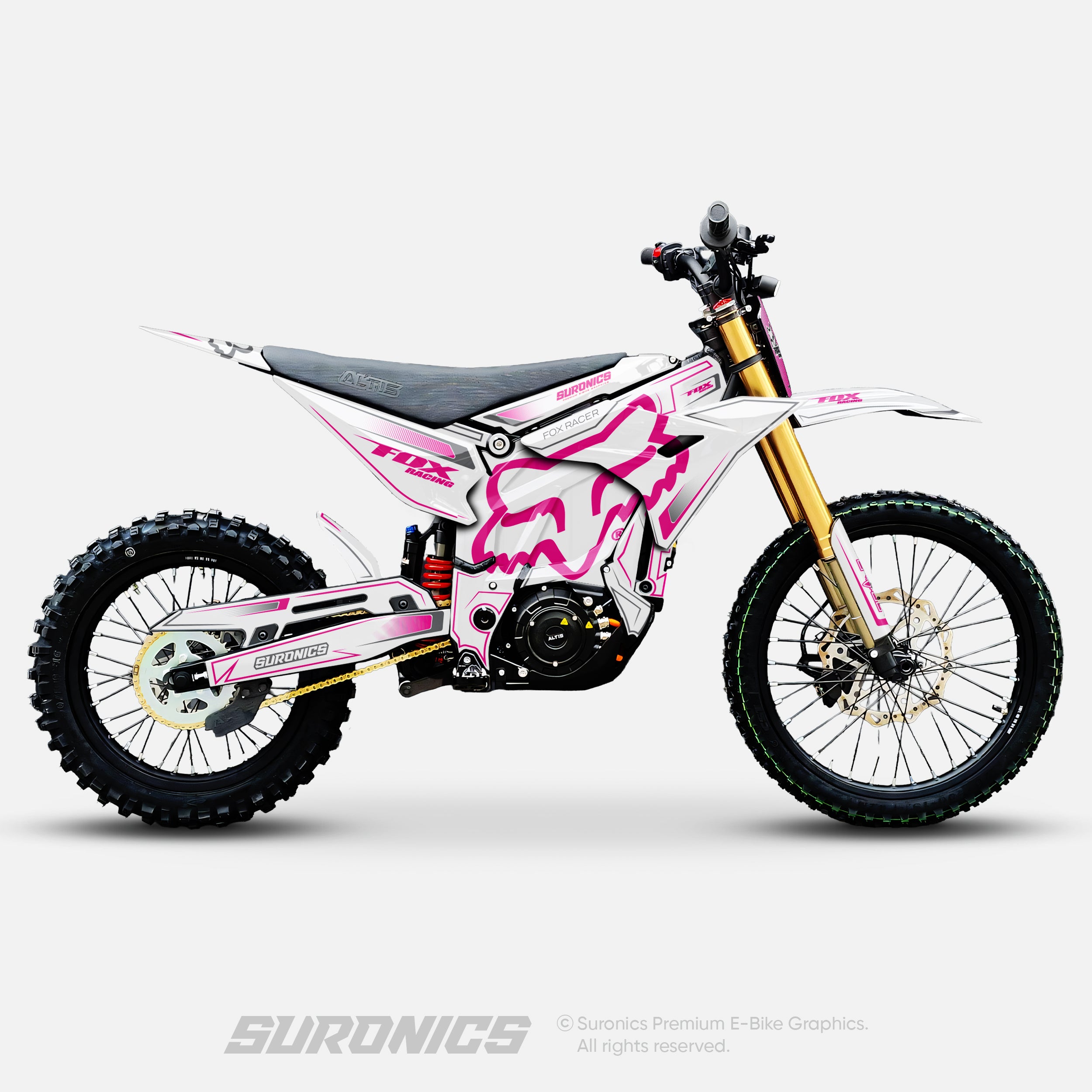 FOX RACER WHITE MAGENTA Altis Sigma Graphics kit