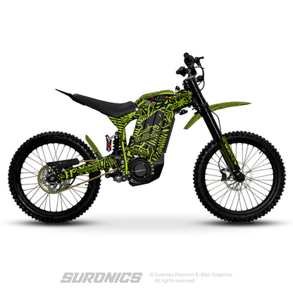 RACE ART BLACK GREEN Rerode R1 Graphics kit
