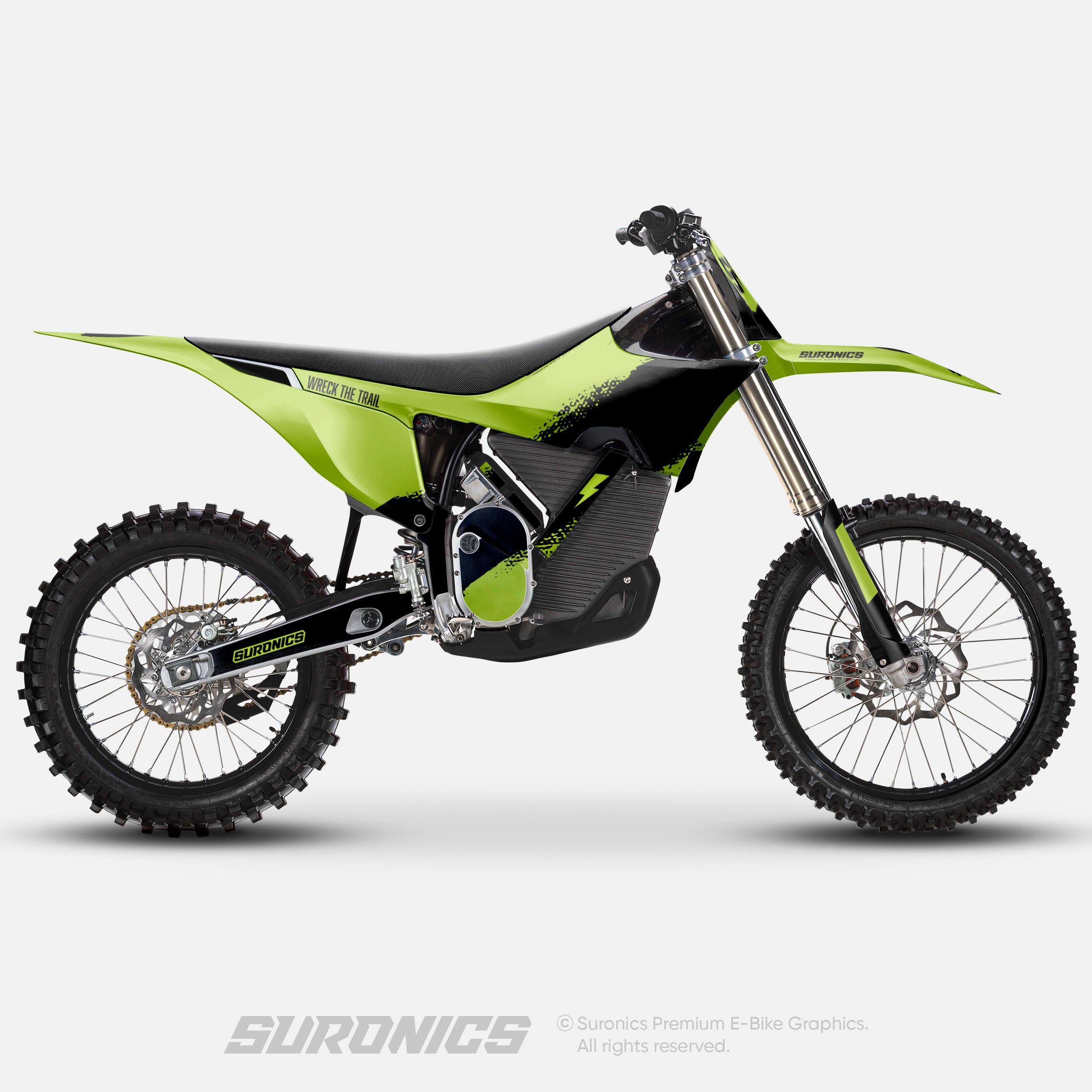 HALF GREEN BLACK Stark Varg Graphics kit