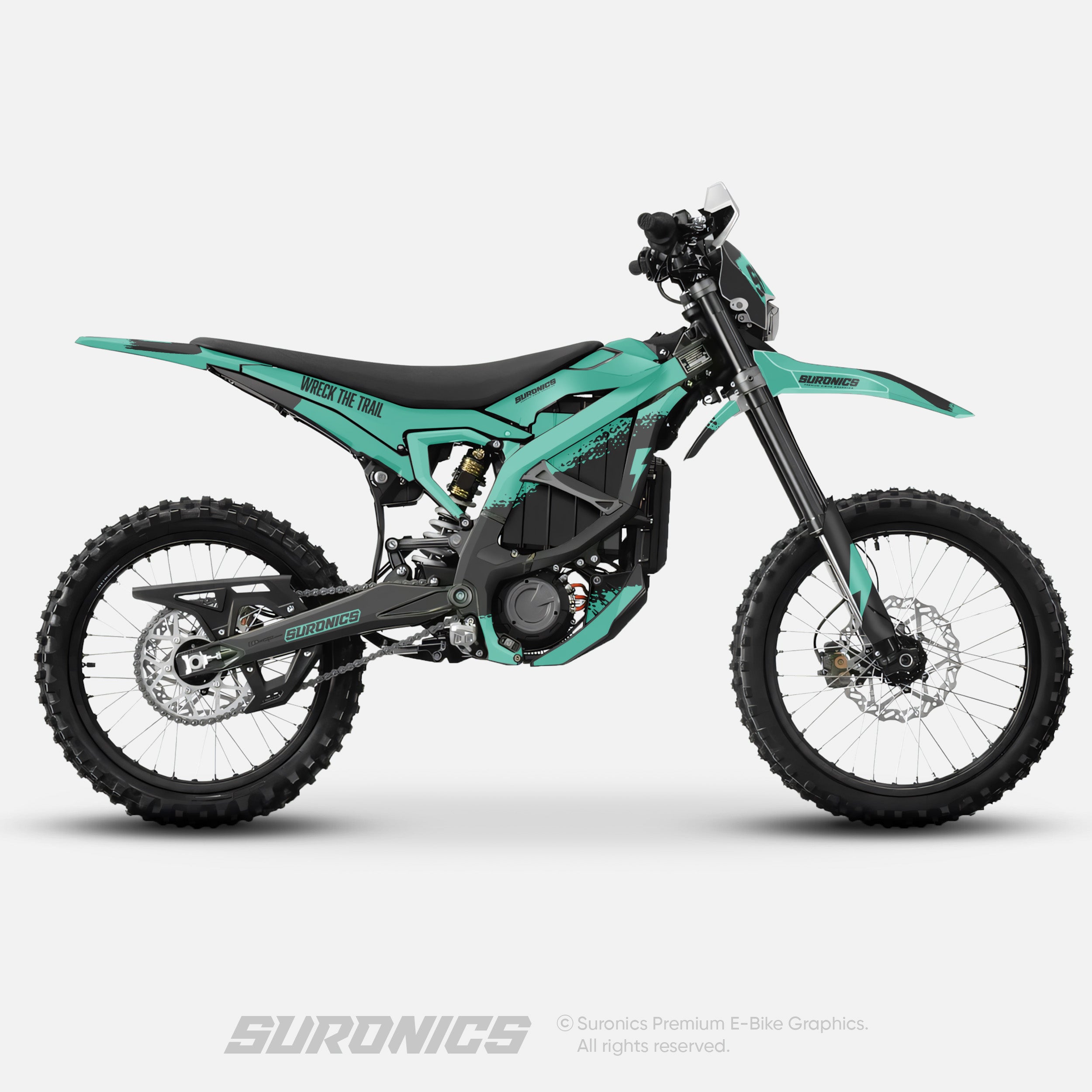 HALF MINT BLACK Surron Ultra Bee Graphics kit