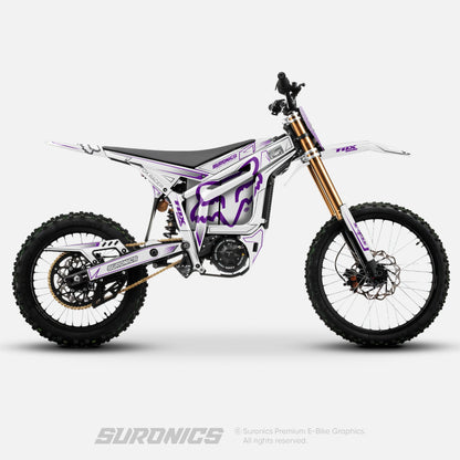 FOX RACER WHITE PURPLE Talaria Komodo Graphics kit