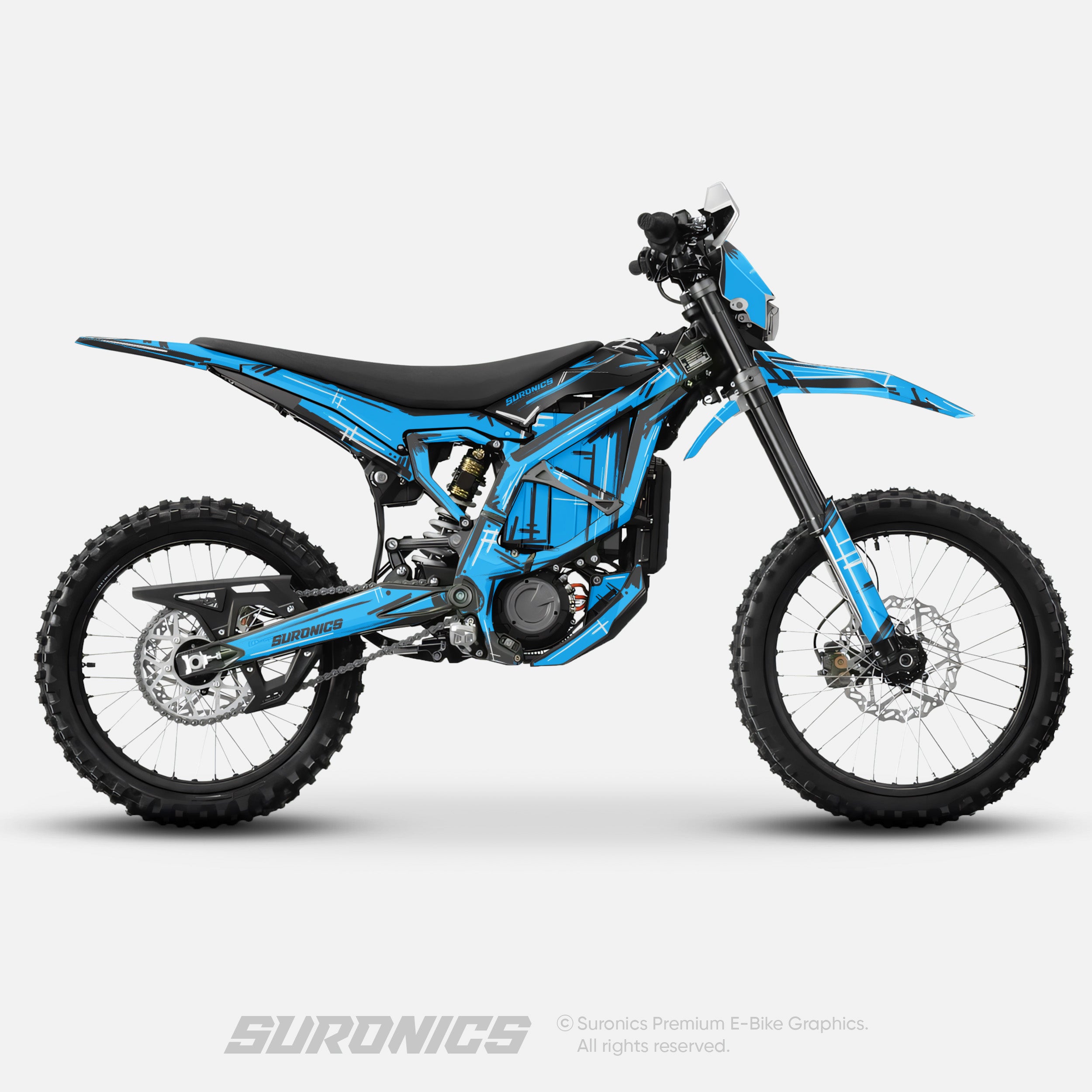 MARKER CYAN Surron Ultra Bee Graphics kit