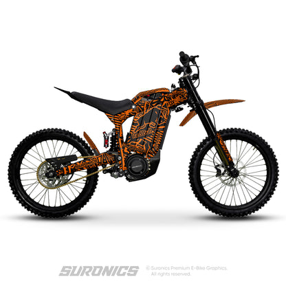 RACE ART BLACK ORANGE Rerode R1 Graphics kit