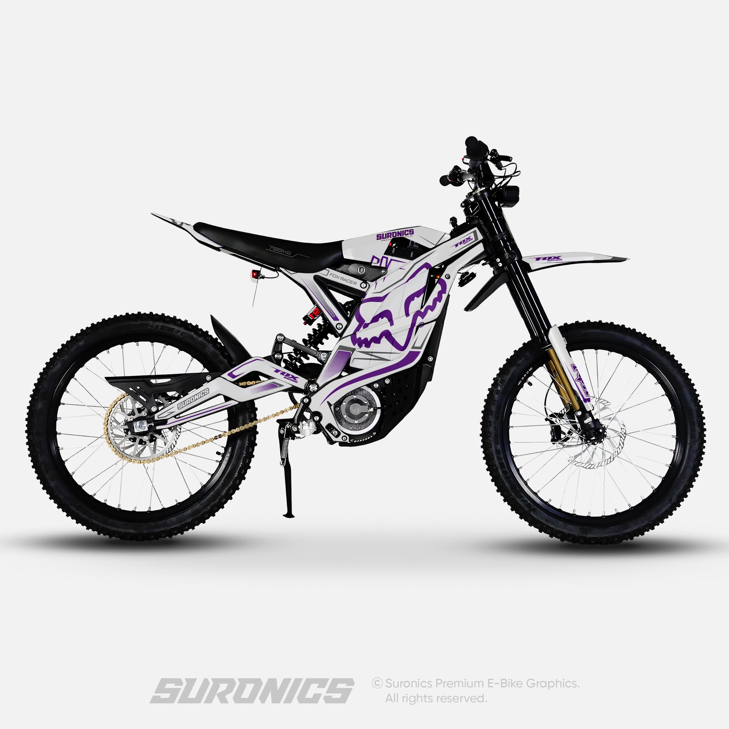 FOX RACER WHITE PURPLE Ventus One Graphics kit