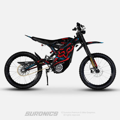 FOX RACER BLACK RED 79Bike Falcon PRO / GT / M Graphics kit