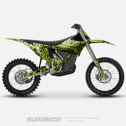 STREET GHOST BLACK GREEN Stark Varg Graphics kit