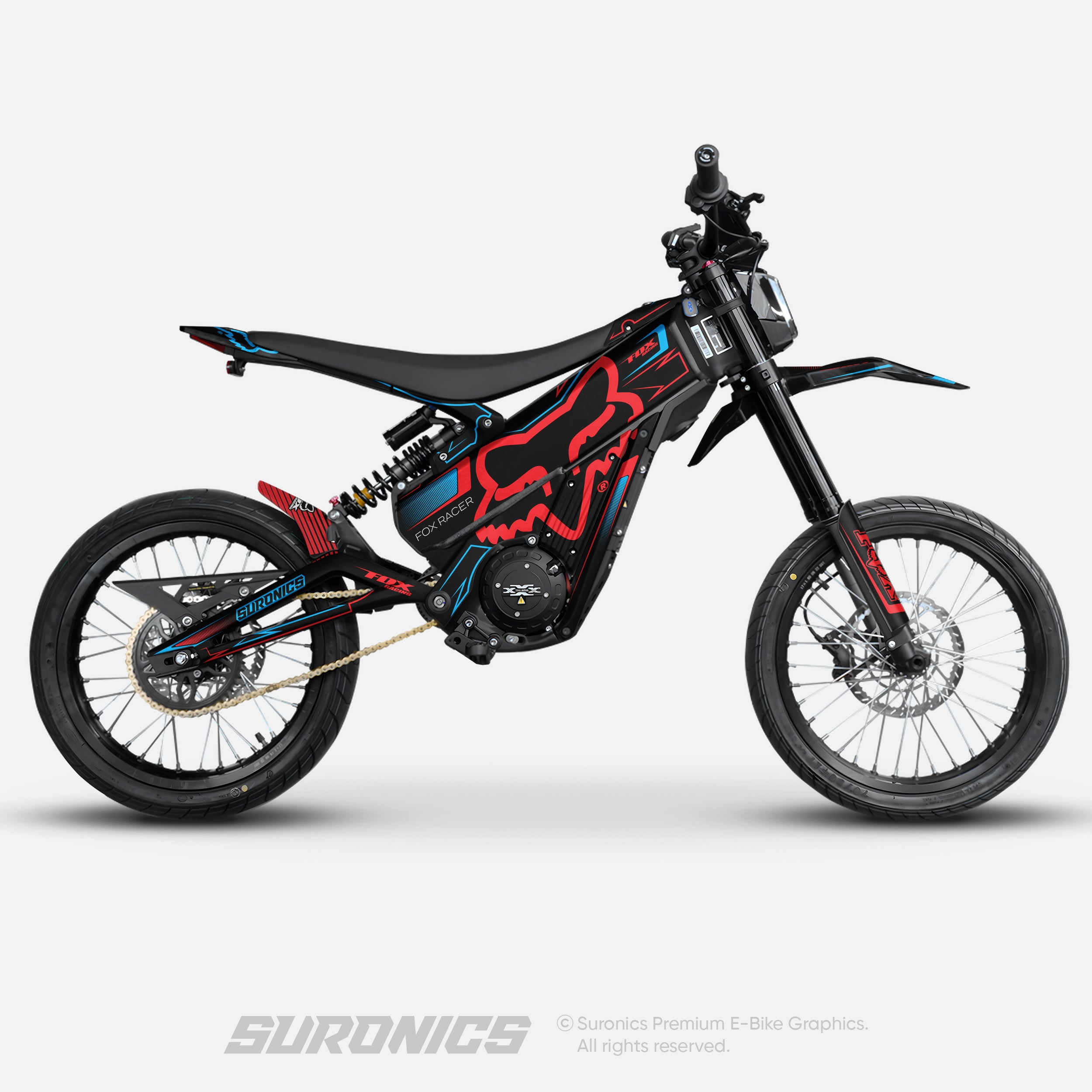 FOX RACER BLACK RED Talaria XXX Graphics kit