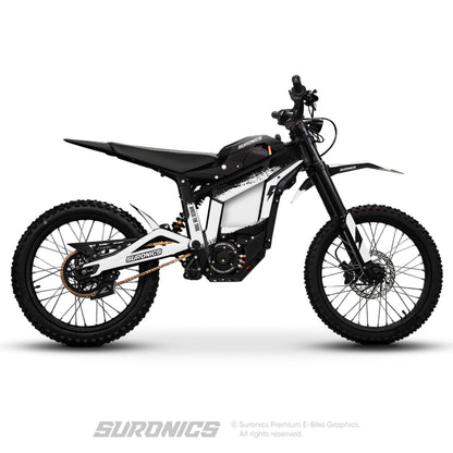 HALF BLACK WHITE Talaria Sting MX5 PRO Graphics kit