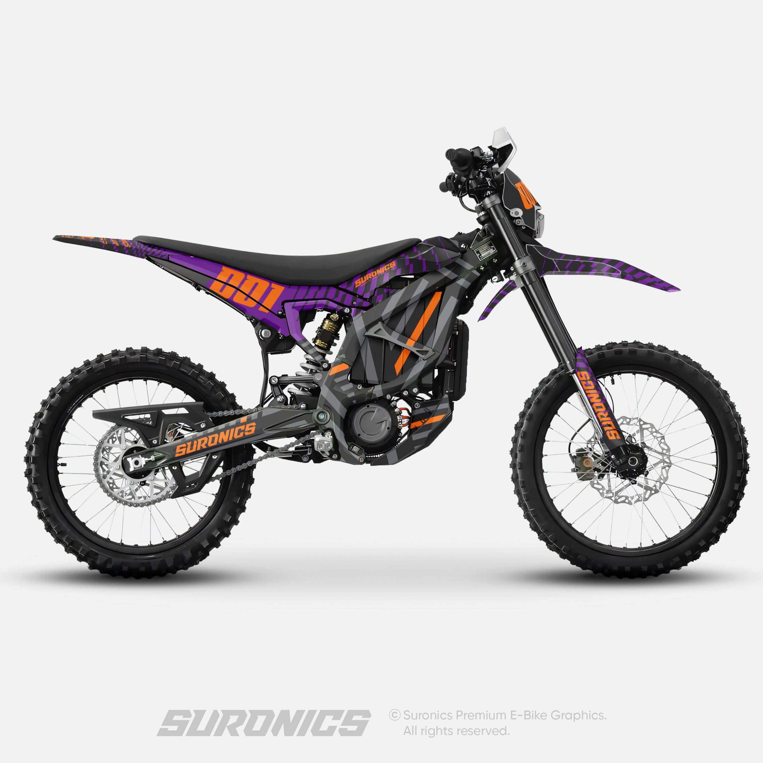 FUTURACE PURPLE ORANGE Surron Ultra Bee Graphics kit
