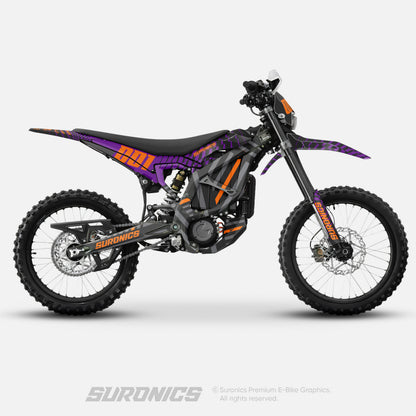 FUTURACE PURPLE ORANGE Surron Ultra Bee Graphics kit